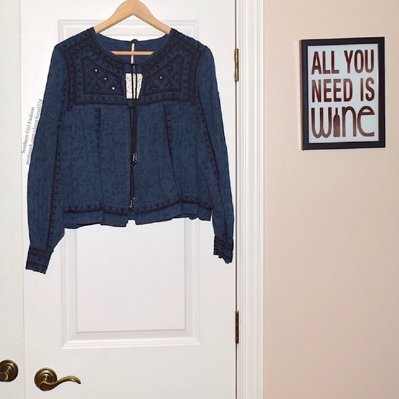 Free People Sweaters - FREE PEOPLE Woven Sweater Intricate Draped Coverup